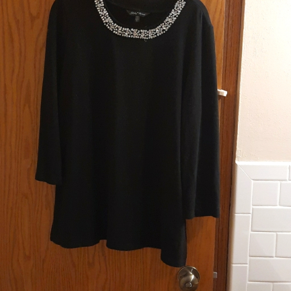 Womens long sleeve black top